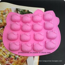 16 Silicone Tray Pop Cake Stick Mould, Hello Kitty Design